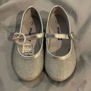 Smartfit Silver Glitter Kids Shoes